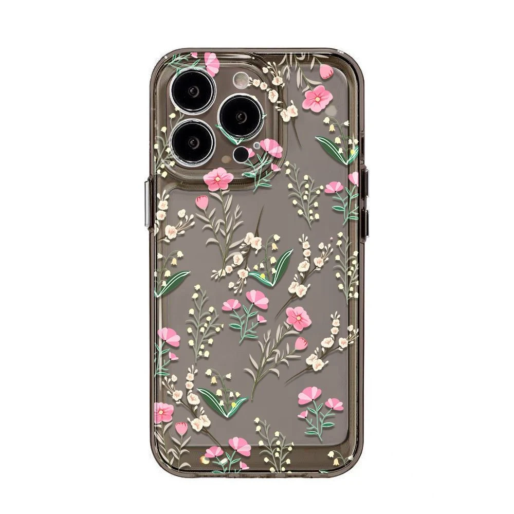 Title 1, Small Floral Simple Silicone Phone Case protect...