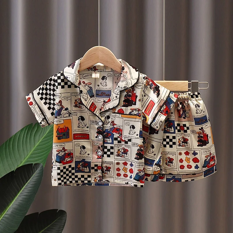 Title 5, Zomer pyjama voor meisjes, korte mouwen, ijszij...