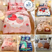 Bộ Chăn Ga Gối Nỉ Nhung 3D M2T Bedding Phong Cách Hàn Quốc Drap Giường Đủ Kích Thước Bọc Đệm (Không Kèm Ruột)