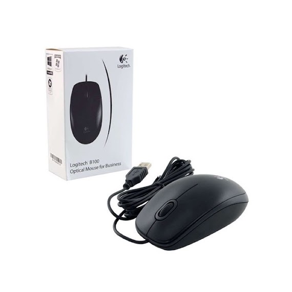 Chuột Quang Logitech B100 Màu Đen, Bền, Đẹp, Thời Trang.