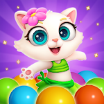 Cover Image of Télécharger Bubble Shooter: Cat Island Mania 2020 1.02 APK