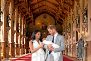 Prince Harry, his wife, Meghan, and their son Archie.
