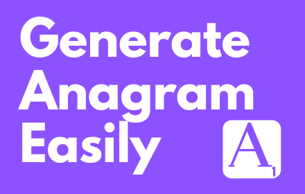 Anagram Generator small promo image