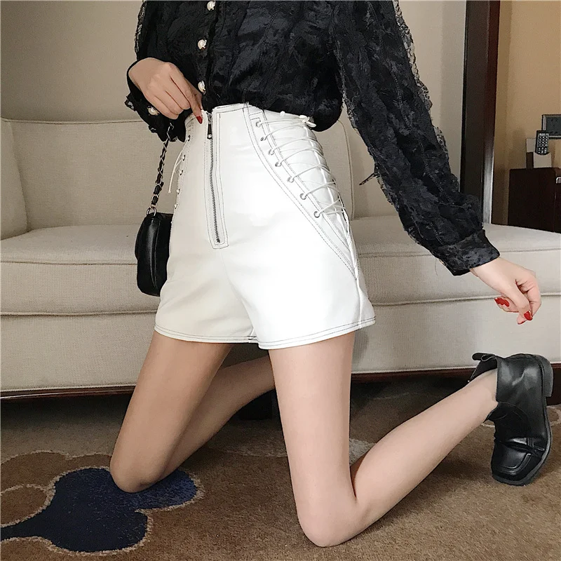 Slim slimming wide-leg pants with zipper leather pants – Enhance your figure with stylish comfort and a flattering silho