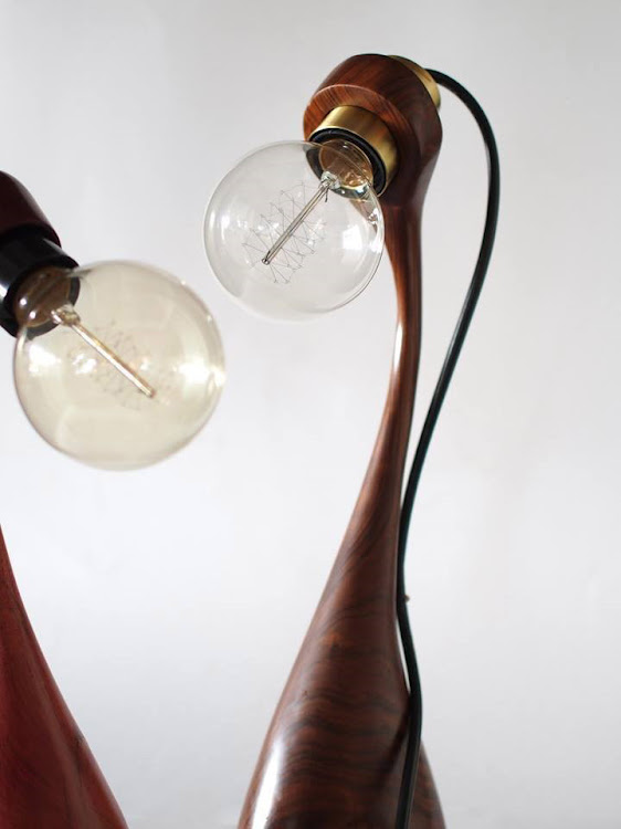 Long neck lamps from Ruum Gallery.