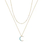 Layered Turquoise Moon Shape