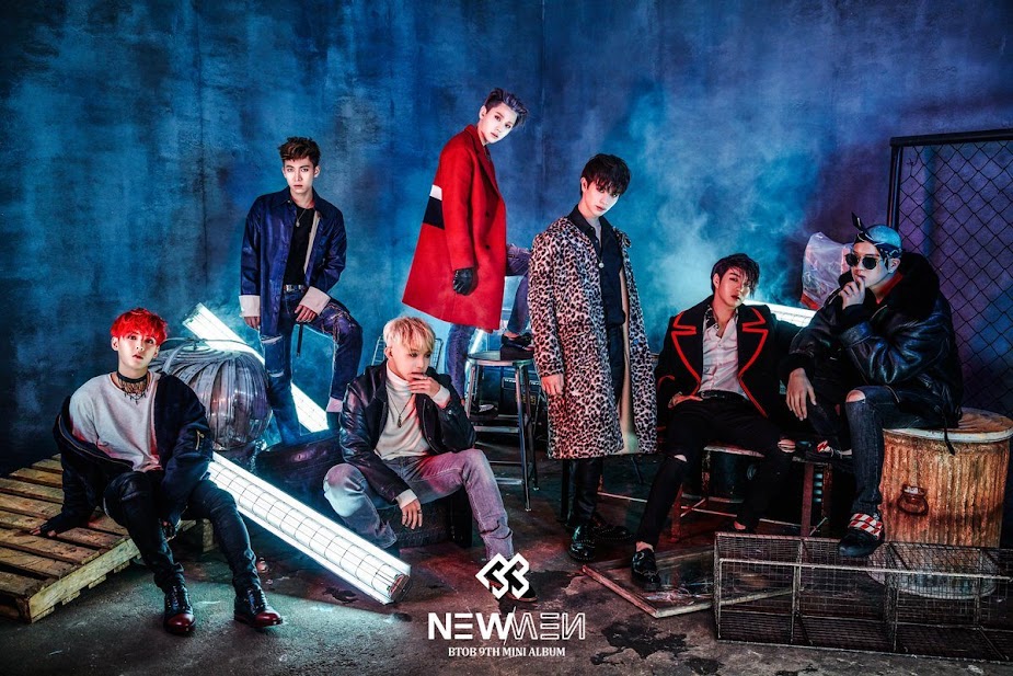 BTOB group photo for New Men