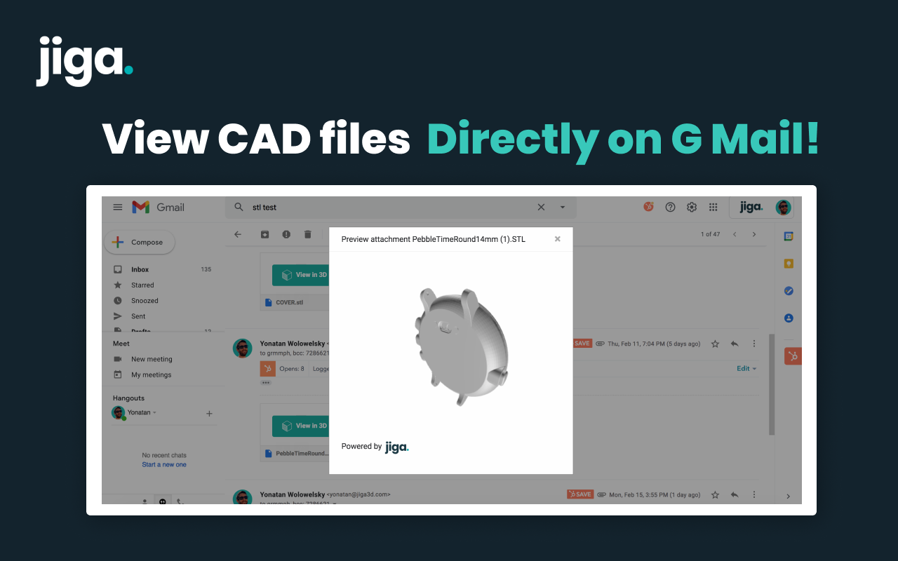 Jiga 3D CAD Viewer for Gmail Preview image 3