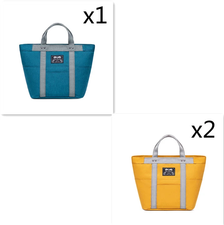 Sac isotherme familial, boîte à déjeuner épaissie en feuille d'aluminium, pour repas chauds et pique-niques