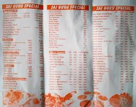 Sai Guru Dhaba menu 3