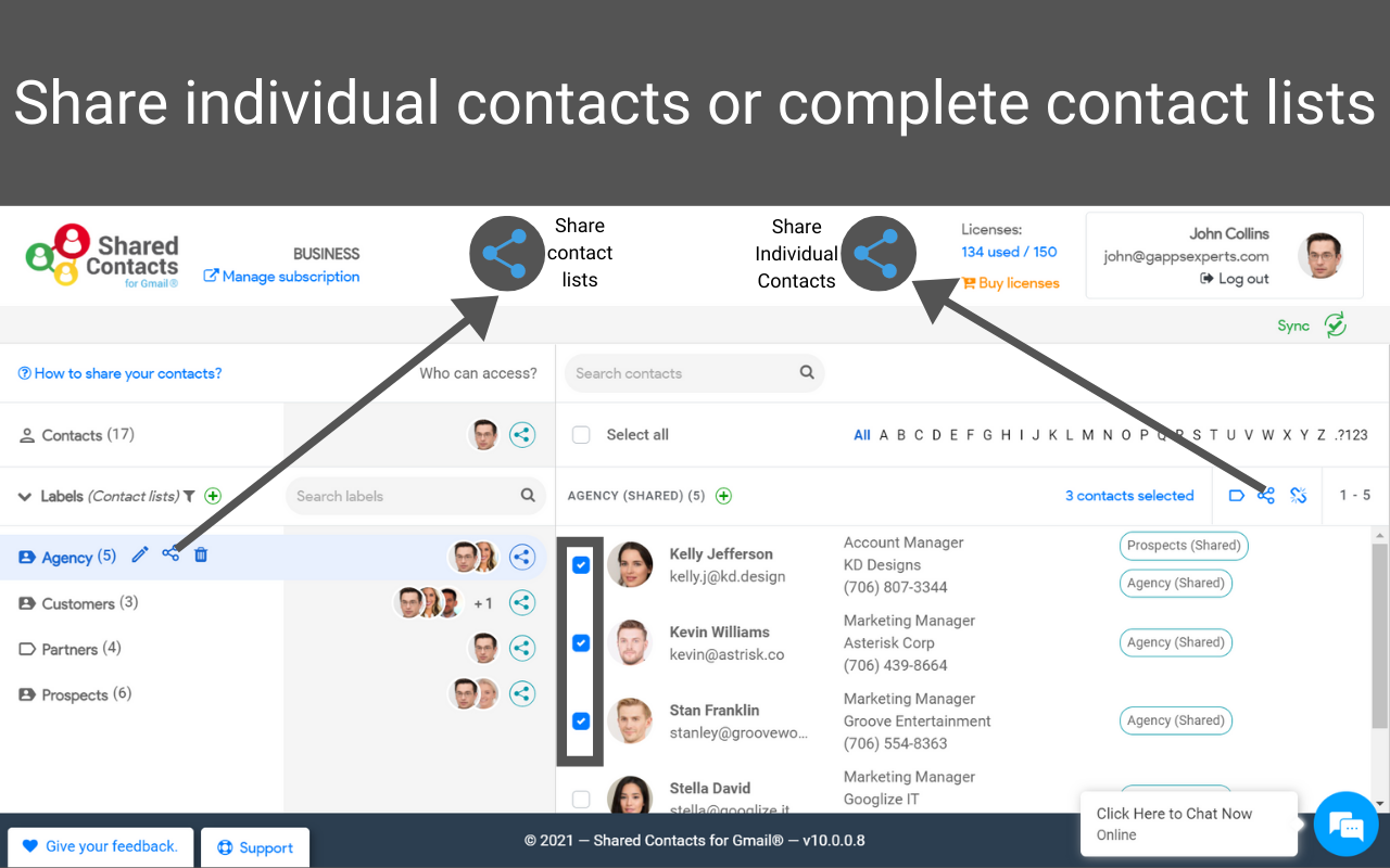 Share Google Contacts with Shared Contacts® Preview image 4