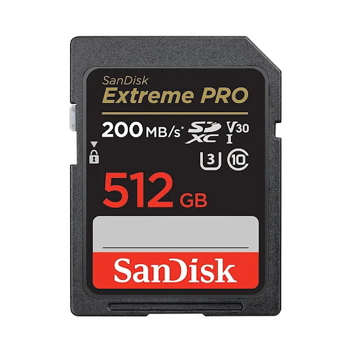 Thẻ nhớ SanDisk SD Extreme PRO-512Gb,V30,U3,C10- SDSDXXD-512G-GN4IN