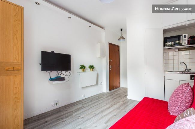 Location meublée appartement 1 pièce 15 m² à Paris 19ème (75019), 1 178 €