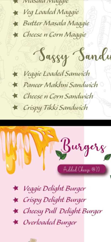 OND Food And Beverages menu 