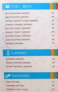 O-Cakes menu 1