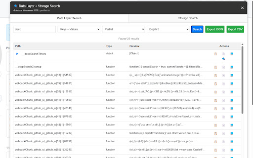 Deep Search - Data Layer & Storage Explorer screenshot 1