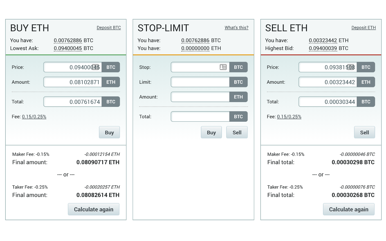 Poloniex Fee Calculator Preview image 0