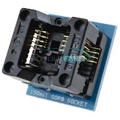 Sop8 Socket Đế Nạp Bios 8 Chân Nhỏ 24C 25X Loại Nhỏ (150Mil)