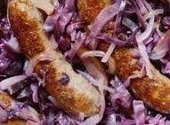 Italian Sausage, Apples and Red Cabbage-Crockpot