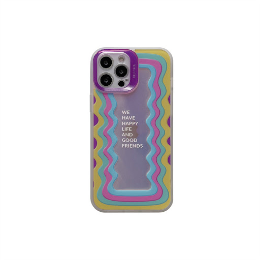 Title 1, Wave Pattern Laser English Phone Case All Inclu...
