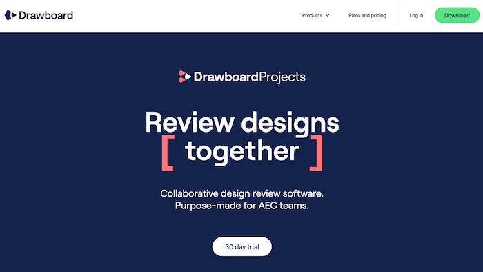 Drawboard projects - review design together, collaborative design review software