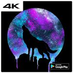 Cover Image of Скачать Galaxy Wolf Wallpaper HD 🔥 1.0 APK