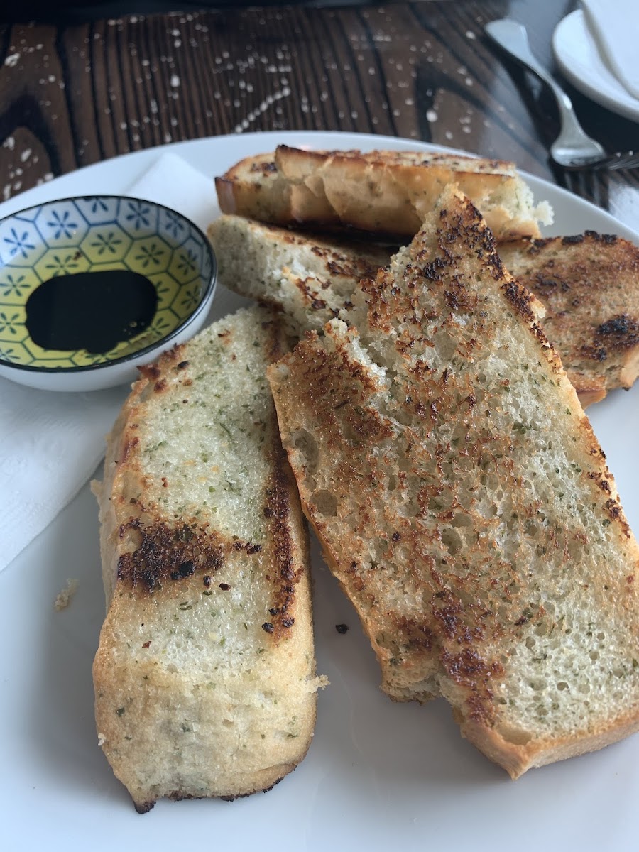 Garlic and herb foccacia- made on site