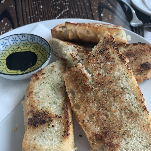 Garlic and herb foccacia- made on site