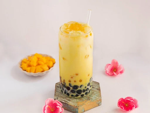 Mango Cheesecake Boba Bubble Shake