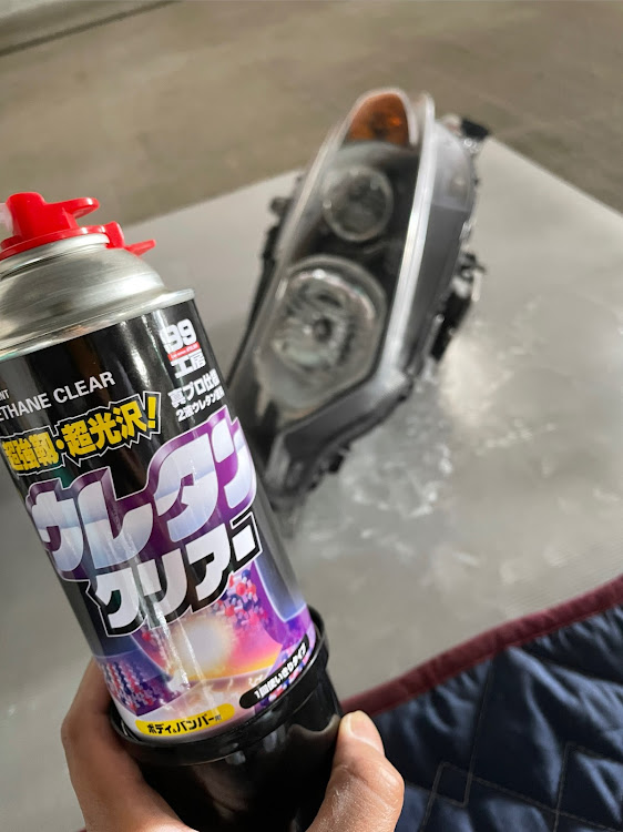 アコードツアラーのDIY・自家塗装・ウレタンクリア塗装・黄ばみ対策・ヘッドライトに関するカスタム事例の投稿画像3枚目