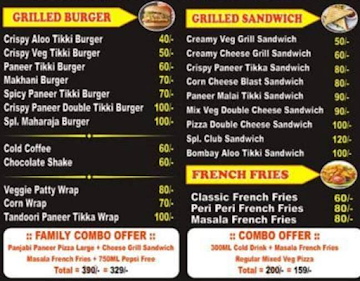 Burger Nasha menu 