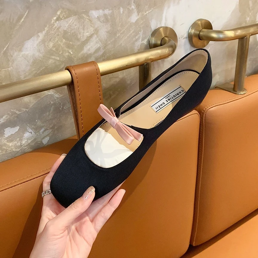 Title 1, Franse Ballerinas met Strik Dames Platte Pumps...
