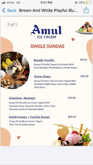 Amul Ice Cream Parlour menu 4