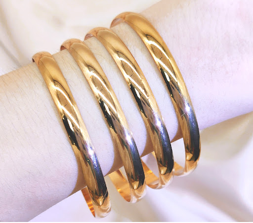 Title 6, Bridal 24k Gold Plated Bracelet Ornament Women...