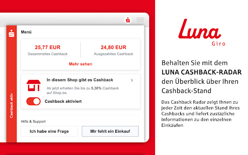 Luna Cashback-Radar