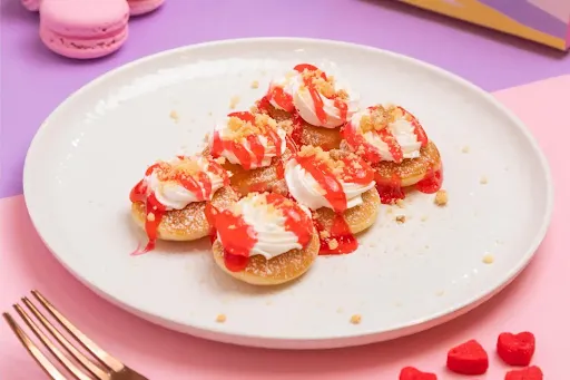 Cheesy Strawberry Pancakes 6pcs