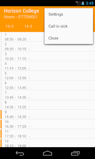 Horizon College Timetable - náhled
