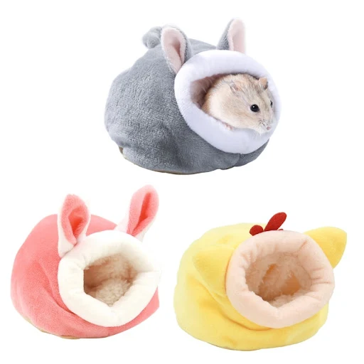 Hamster Pet House Winter Universal Winter Nest Guinea Pigs Hedgehog Plushy Bed
