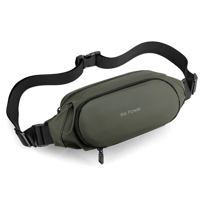 Bolsa de peito esportiva e de lazer masculina com design oblíquo, perfeita para transportar seus pertences essenciais com conforto e segurança.