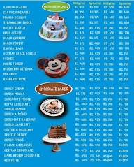 Cake Menu menu 1