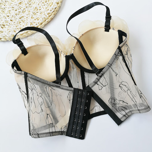 Title 5, Beauty Camisole Embroidered Flower Tube Top Vest