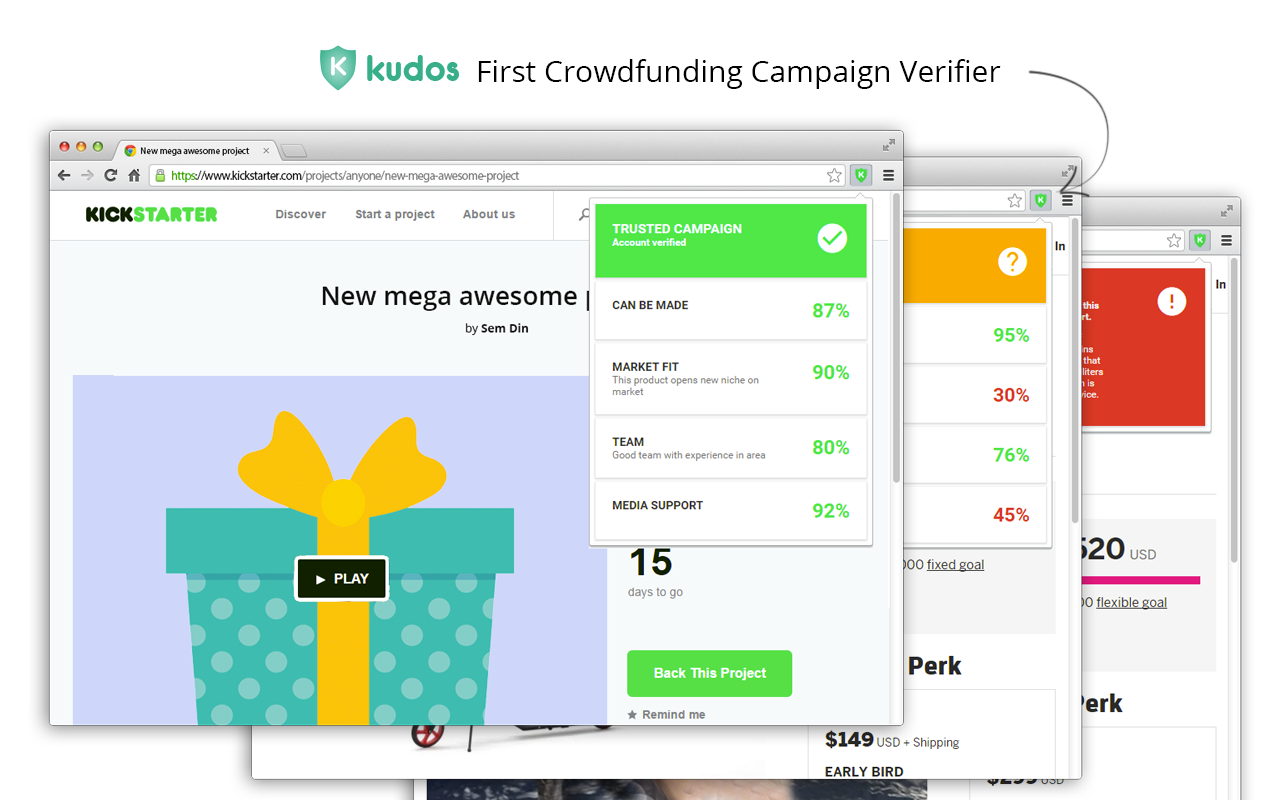 Kudos - Crowdfunding Campaign Verifier Preview image 3