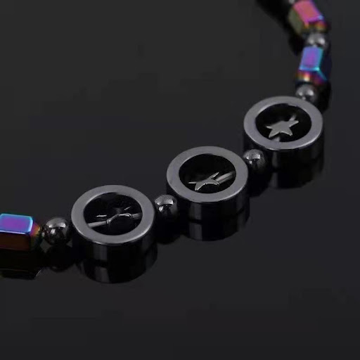 Title 2, Womens Fashion Stretch Black Gallstone Anklet ...