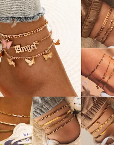 Bracelet de cheville papillon simpl - 3