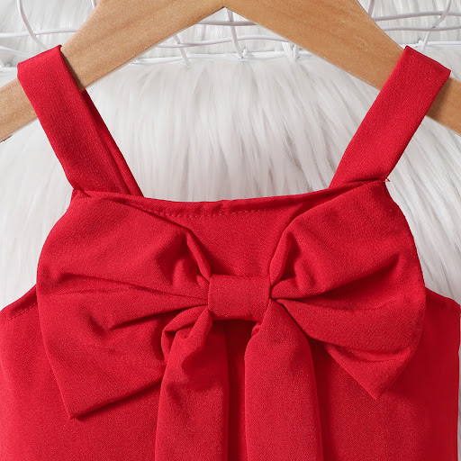 Title 5, Summer New Girls Suit Strappy Bow Top With Tul...