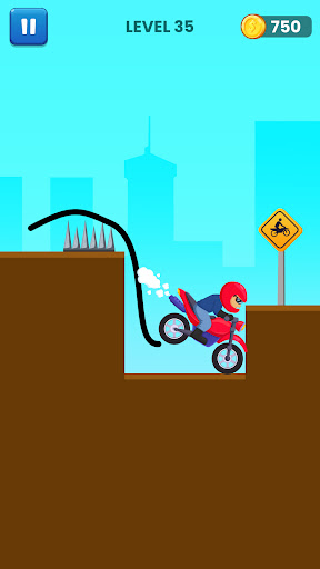 Screenshot Draw Road Game : Bridge Puzzle