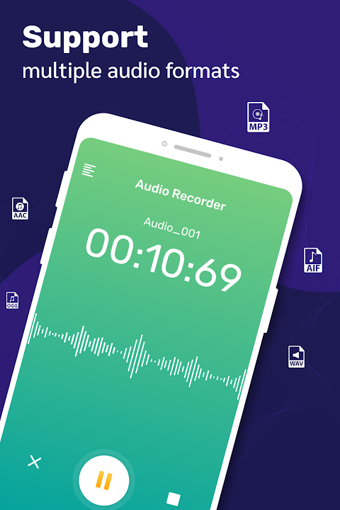 Voice recorder app : Audio editor - Best recorderのおすすめ画像2