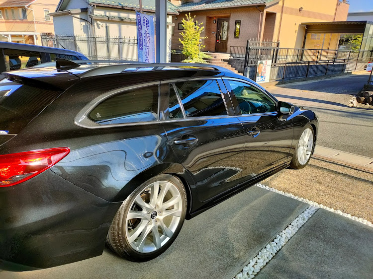 アテンザワゴンの車検に向けて・左フロントドライブシャフトブーツ破損に関するカスタム事例の投稿画像2枚目