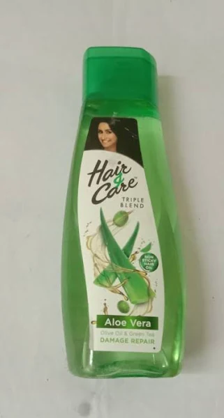 Hair & Care Non-Sticky Hair Oil For Damage Repair - Aloe Vera, Olive Oil & Green Tea - 200 ml