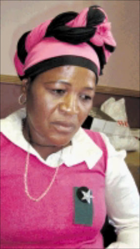 SAD: Lettie Makhura says she is the rightful owner of the land. 26/10/2009. © Sowetan.
